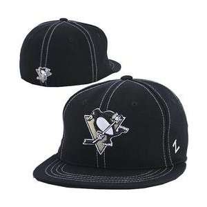  Zephyr Pittsburgh Penguins Threat Fitted Hat   Pittsburgh 