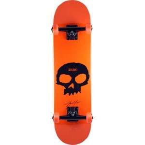 Zero Skateboard: Cole Sig Skull Complete   7.5 Orange