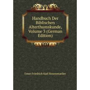  Handbuch Der Biblischen Alterthumskunde, Volume 3 (German 