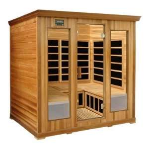  4 Person Luxury Cedar Infrared Sauna: Home Improvement