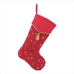  Gold Trimmed Stocking   Style 39129: Home & Kitchen