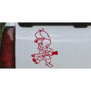   Fudd Hunting Cartoons Car Window Wall Laptop Decal Sticker: Automotive