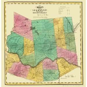   : MONTGOMERY COUNTY NEW YORK (NY) LANDOWNER MAP 1829: Home & Kitchen