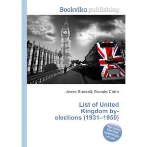  List of United Kingdom by elections (1931 1950): Ronald 