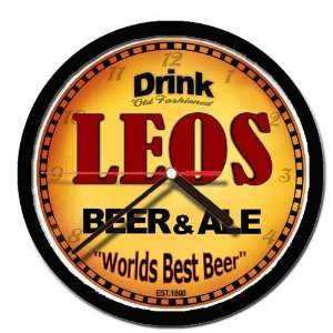  LEOS beer and ale cerveza wall clock 