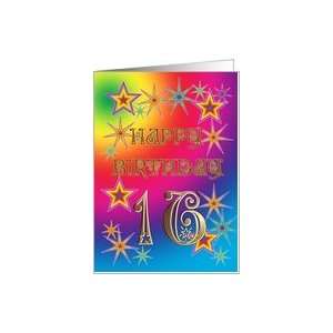    Stars and rainbows card for a 16 year old Card Toys & Games