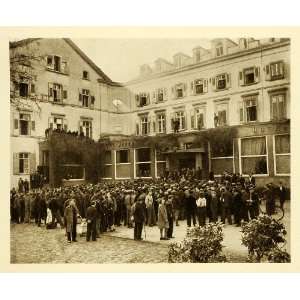   Heidelberg Germany Hotel Victoria Conad POWs   Original Halftone Print