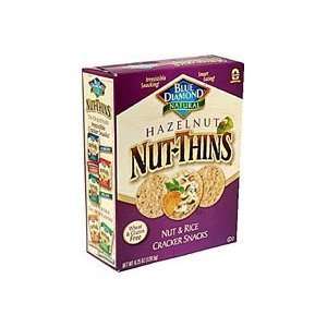 Blue Diamond Nut Thins Cracker Snacks, Hazelnut, 4.25 Ounce Boxes 