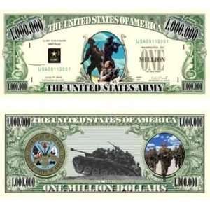  Us Army Million Dollar Bill Case Pack 100: Toys & Games