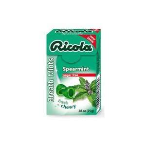  RICOLA BREATH MINTS SPEARMINT 3 BOXES 