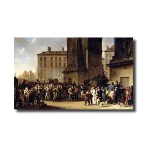   1807 Marching Past The Gate Of Saintdenis Giclee Print