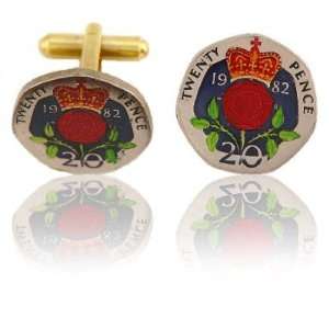  English 20 Pence Coin Cuff Links CLC CL314 Jewelry