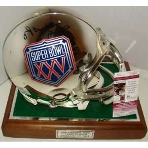   SB XXV F S Proline Chrome   Autographed NFL Helmets: Sports & Outdoors