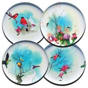  Poketo Birds of Feather Plate Set: Kitchen & Dining