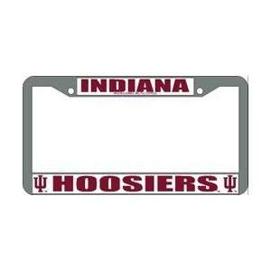  Indiana Hoosiers IU NCAA Chrome License Plate Frame 