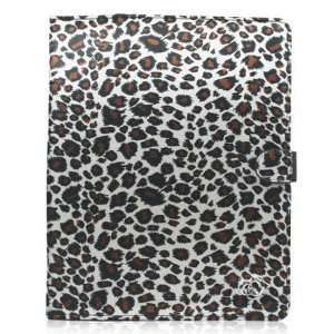  Leopard Print Apple iPad 2 Melrose Grey Case with Magnetic 