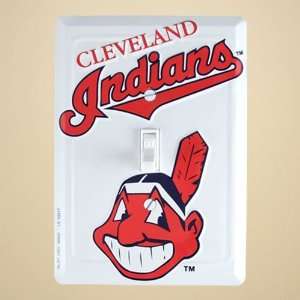  Cleveland Indians White Switch Plate Cover: Sports 