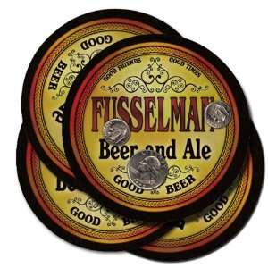  Fusselman Beer and Ale Coaster Set: Kitchen & Dining