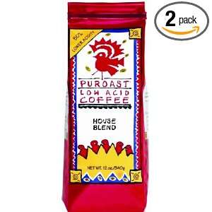Puroast Low Acid Coffee Low Acid House Blend Grind Drip Grind, 0.75 