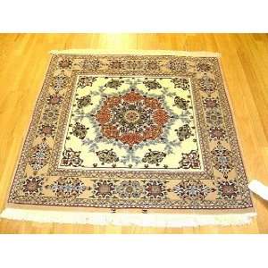  3x3 Hand Knotted Isfahan Persian Rug   311x310