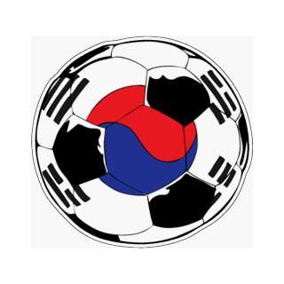 South Korea Soccer Ball Car Magnet: Automotive