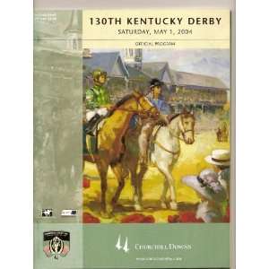  2004 130th Kentucky Derby Official Program Churchill Downs 