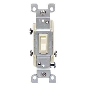 Leviton 1453 2A 15 Amp, 120 Volt, Toggle Framed 3 Way AC Quiet Switch 