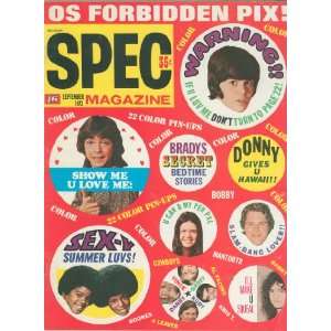 16 Spec Magazine Sept 1972 Jackson 5 Donny & Marie David Cassidy Brady 