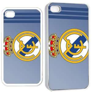  real madrid logo iPhone Hard 4s Case White: Cell Phones 