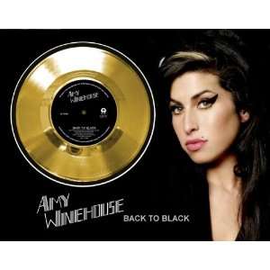  Amy Winehouse Back To Black Framed Gold Disc A3 Musical 