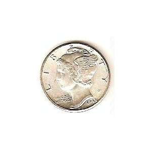  1945 D U.S. Mercury Silver Dime 