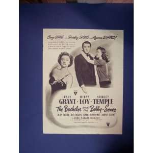  Bachelor and the Bobby Soxer movie Print Ad. Orinigal 1947 