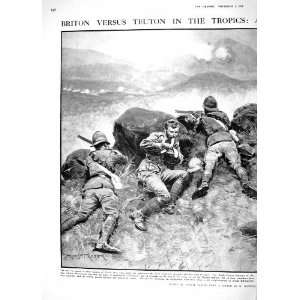  1914 WAR AFRICA BRITISH SOLDIERS HORSES UGANDA RAILWAY 
