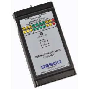 Desco 19640 Surface Resistance Checker, 10V 100 V Power Range  