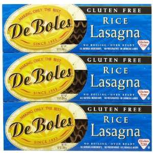 De Boles Gluten Free Rice Pasta Lasagna, 10 oz, 3 pk  