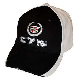 Cadillac CTS Twill / Cotton Two tone (Black/Ivory) Hat with Crest Logo