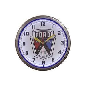 Ford Shield Neon Clock 20