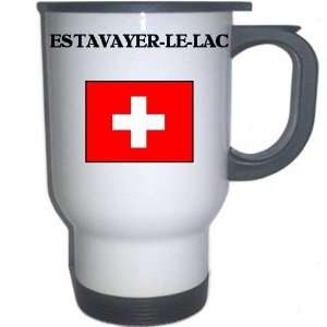  Switzerland   ESTAVAYER LE LAC White Stainless Steel Mug 