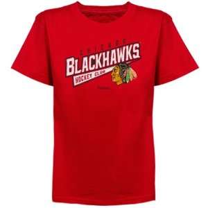  Reebok Chicago Blackhawks Preschool Hockey Sweep T Shirt 