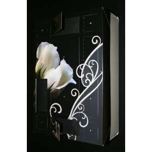  Special Occasion Gift Box   WHITE ROSES with White Tissue 