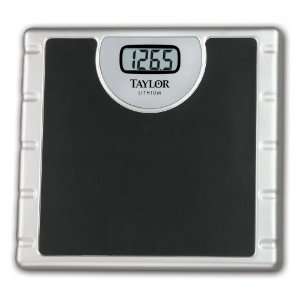  Taylor Digital Scale   .8 in. Readout   Black Mat/Silver 