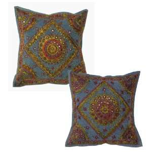  Lovely Home Decor Art Embroidery Work Cotton Cushion Cover 
