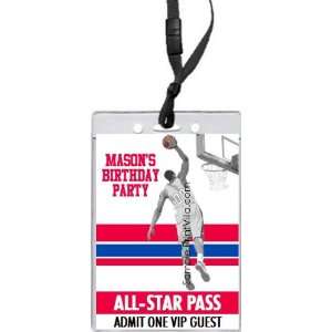   76ers Colored Dunk All Star Pass Invitation
