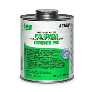  Oatey 31011 PVC Heavy Duty Cement, Clear, Gallon: Home 