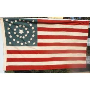    HANDMADE, AGED, 35 Star American Civil War Flag: Everything Else