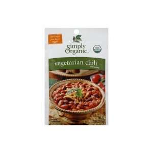  Simply Organic Seasoning, Vegetarian Chili, 1 oz, (pack of 