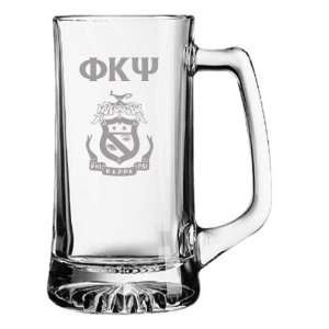  Phi Kappa Psi Glass Engraved Mug: Home & Kitchen