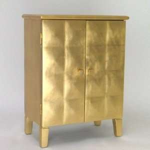  Wayborn 3127 Modern Gold Reflective Cabinet: Furniture 