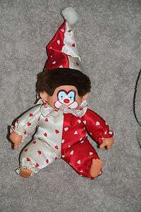 Very cute plush thumbsucker Corky Clown doll  
