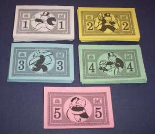 Monopoly JR. Game Pieces, Set of Money  